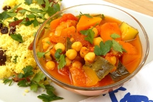 Vegetarisk gryta med kikärter