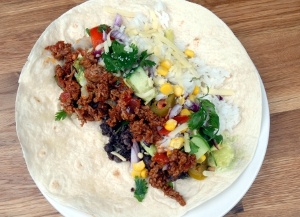 tortilla med köttfärs