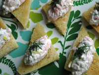 Skagensnittar med räkor Skagensnittar med räkor