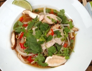 Pho-soppa med kyckling