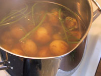 Koka potatis koka färskpotatis Koka potatis koka färskpotatis
