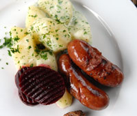 Isberband med stuvad potatis Isberband med stuvad potatis