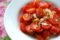 Tomatsallad med lök Tomatsallad med lök