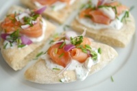 Snittar med lax Snittar med lax
