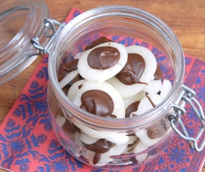 Mintkyssar mintgodis med choklad