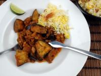 Persisk lammgryta med aubergine Ghejme Badenjan