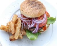 Viltburgare hamburgare med viltfärs