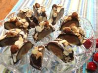 Julstubbe med choklad, nougat och mandel