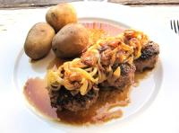 Pannbiff med lök pannbiffar