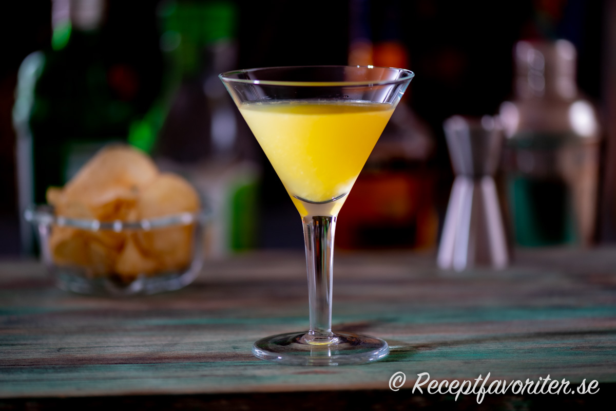 Paradise cocktail i martiniglas