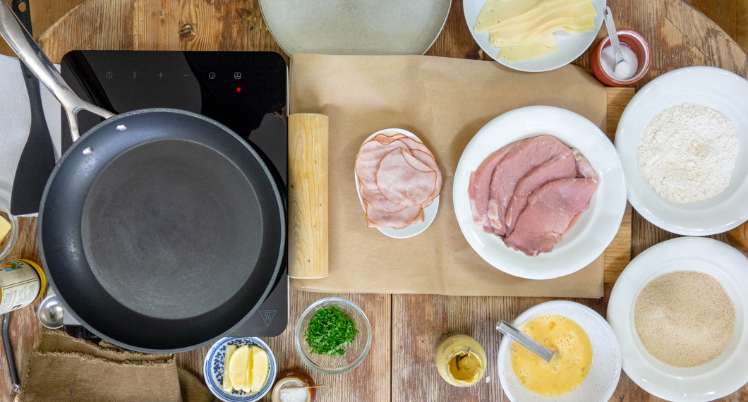 Ingredienser till Schnitzel Cordon Bleu