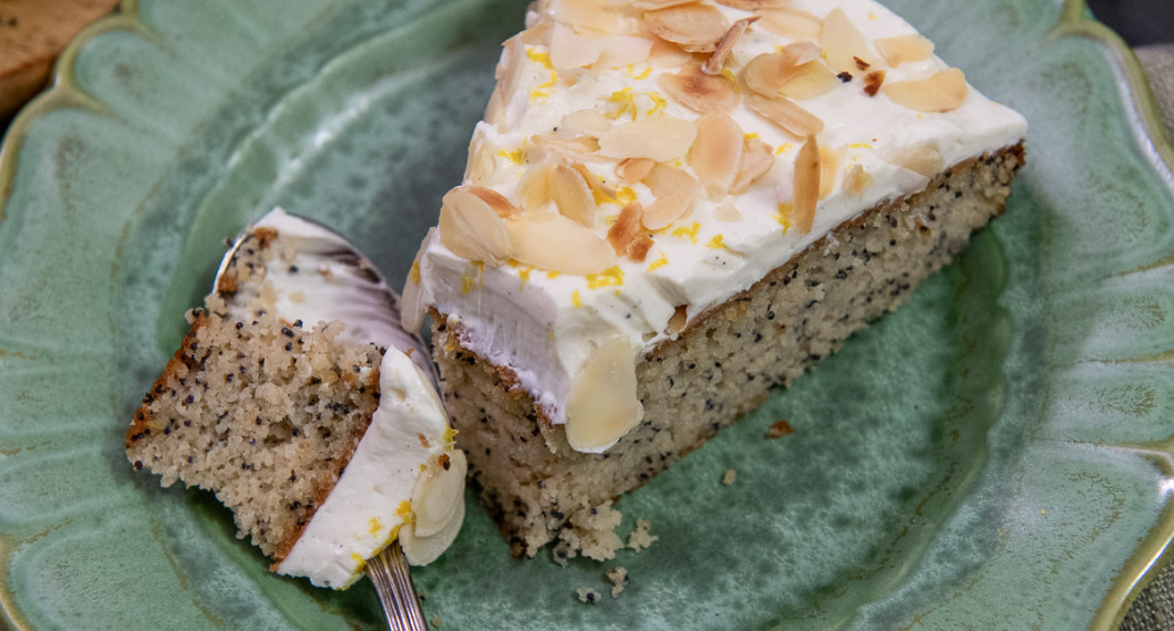 Vallmofrön, mandel och citron passar bra ihop. 