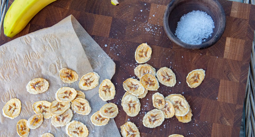 Bananchipsen med flingsalt