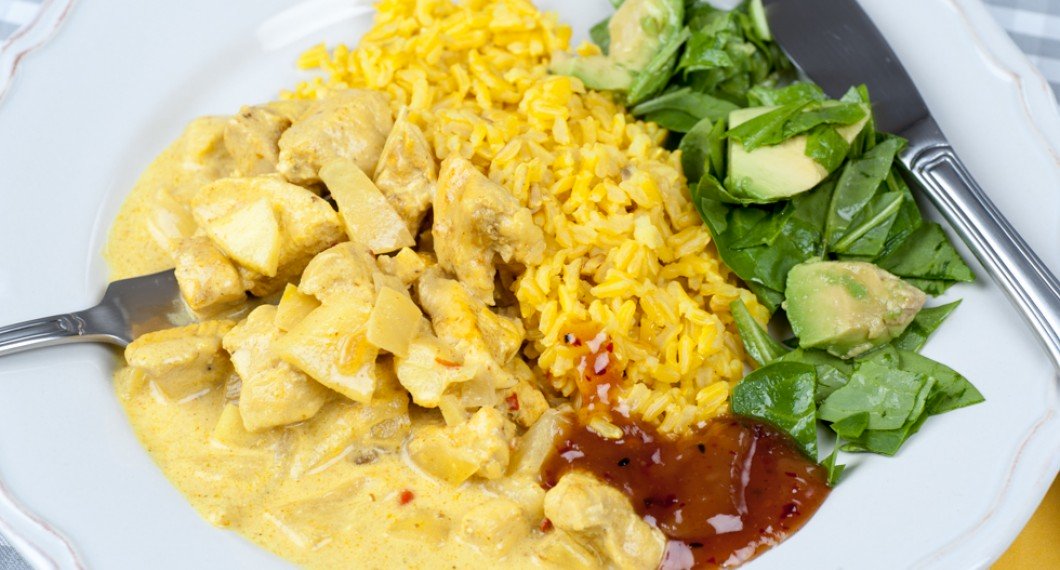 Enkel currygryta med kycklingfile