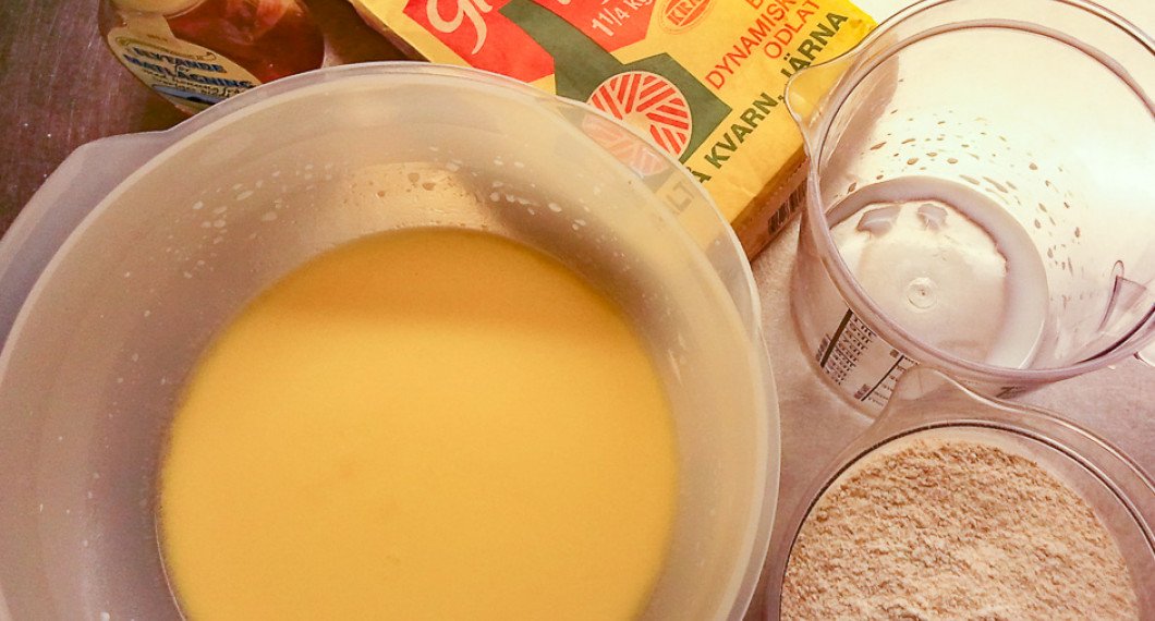 Ingredienser till grahamsbullarna