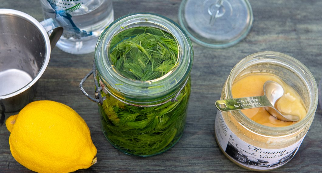 Fyll på med brännvin. 