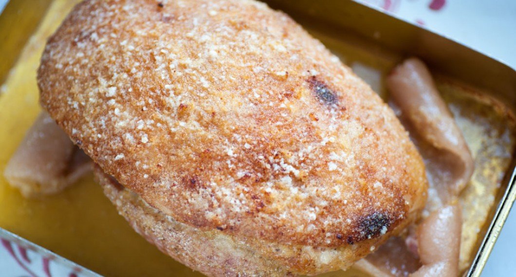 Griljerad julskinka med öst griljering