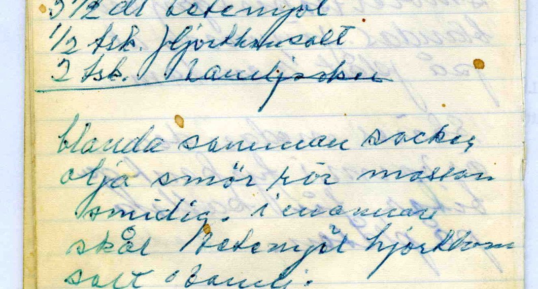 Mormors gamla recept på Drömmar. 