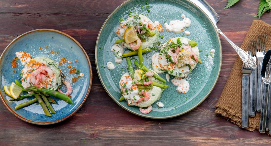 Nässeltimbalerna serverade som förrätt eller till buffé