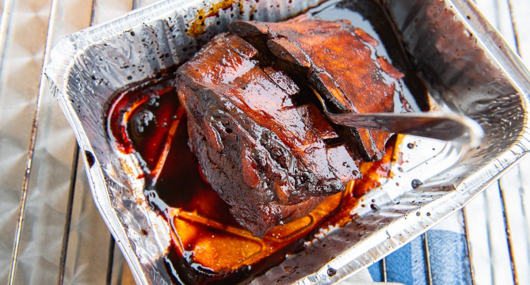 Revben i form med marinad