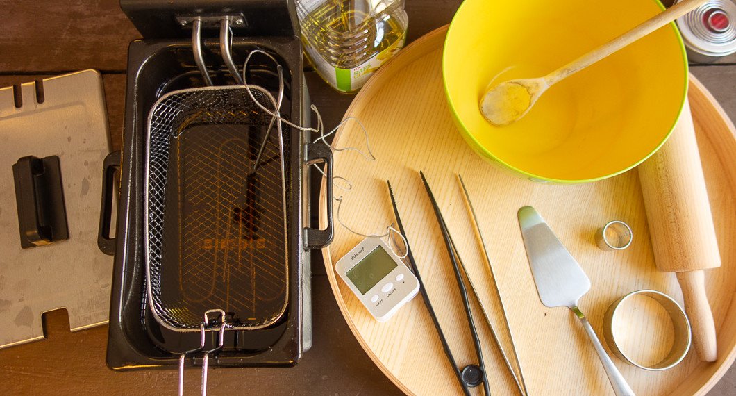 Lite saker du behöver till fritering och tillagning av munkarna