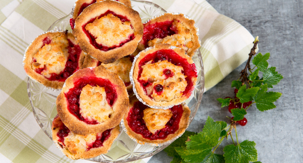  Vinbärskakorna är goda till fika, fest eller buffé. 