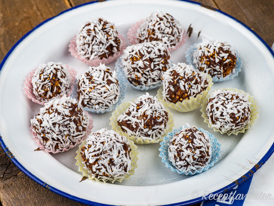 chokladbollar med fikon