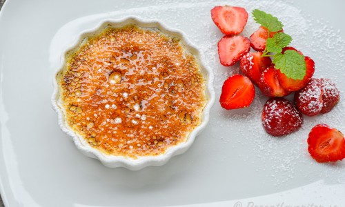 Crème brûlée med lakrits