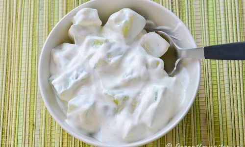 Melonsalsa med yoghurt