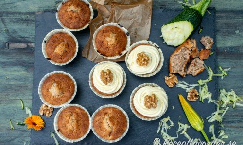 Recept på muffins och cupcakes