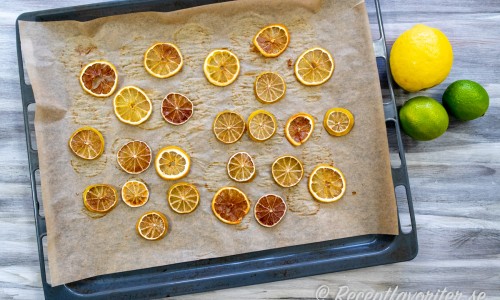 Du kan torka de citrusfrukter du vill - bäst passar lime och lime till drinkar. 
