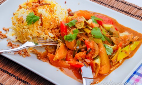Vegan currygryta med grönsaker