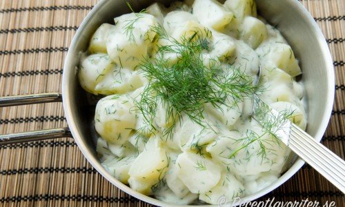 Dillstuvad potatis - gott med rökt lax