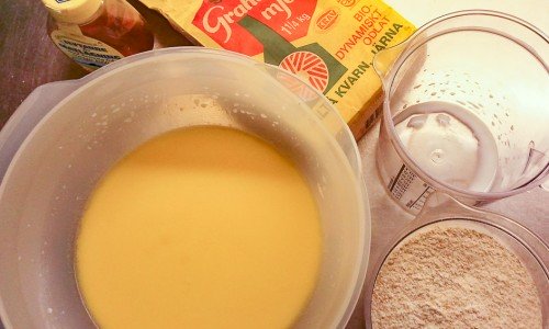 Ingredienser till grahamsbullarna