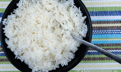 Recept med ris. Ovan kokt basmatiris