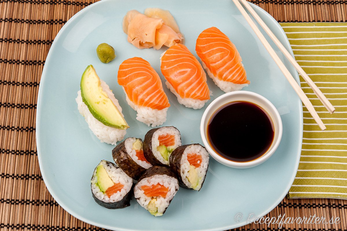Lyckas med hemgjord sushi, maki och sashimi